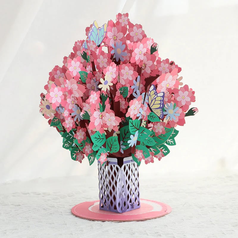 🏆Last Day Special Price 💐2-in-1 Gift & Décor for Every Moment🌸3D Flower Bouquet Pop Up Card