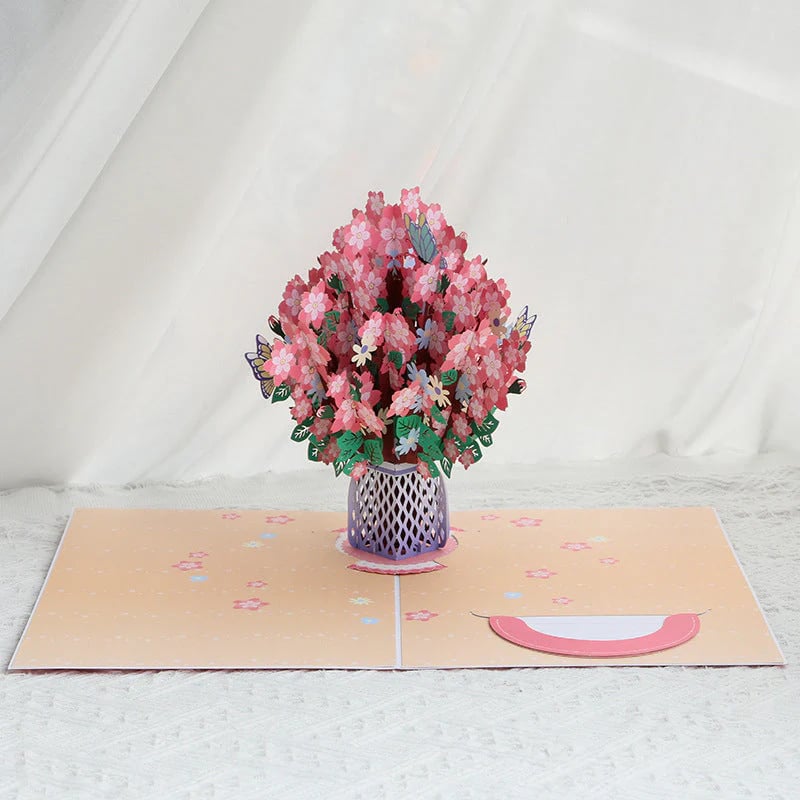 🏆Last Day Special Price 💐2-in-1 Gift & Décor for Every Moment🌸3D Flower Bouquet Pop Up Card