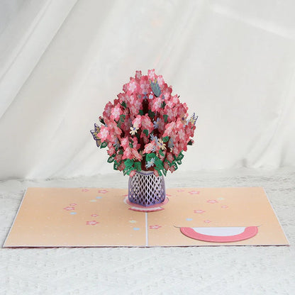 🏆Last Day Special Price 💐2-in-1 Gift & Décor for Every Moment🌸3D Flower Bouquet Pop Up Card