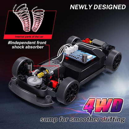 🔥Last Day Special Offer(Second Item 60% Off)🔥1:24 Scale 2.4GHz 20KM/H 4WD RC Drift Car with LED Lights